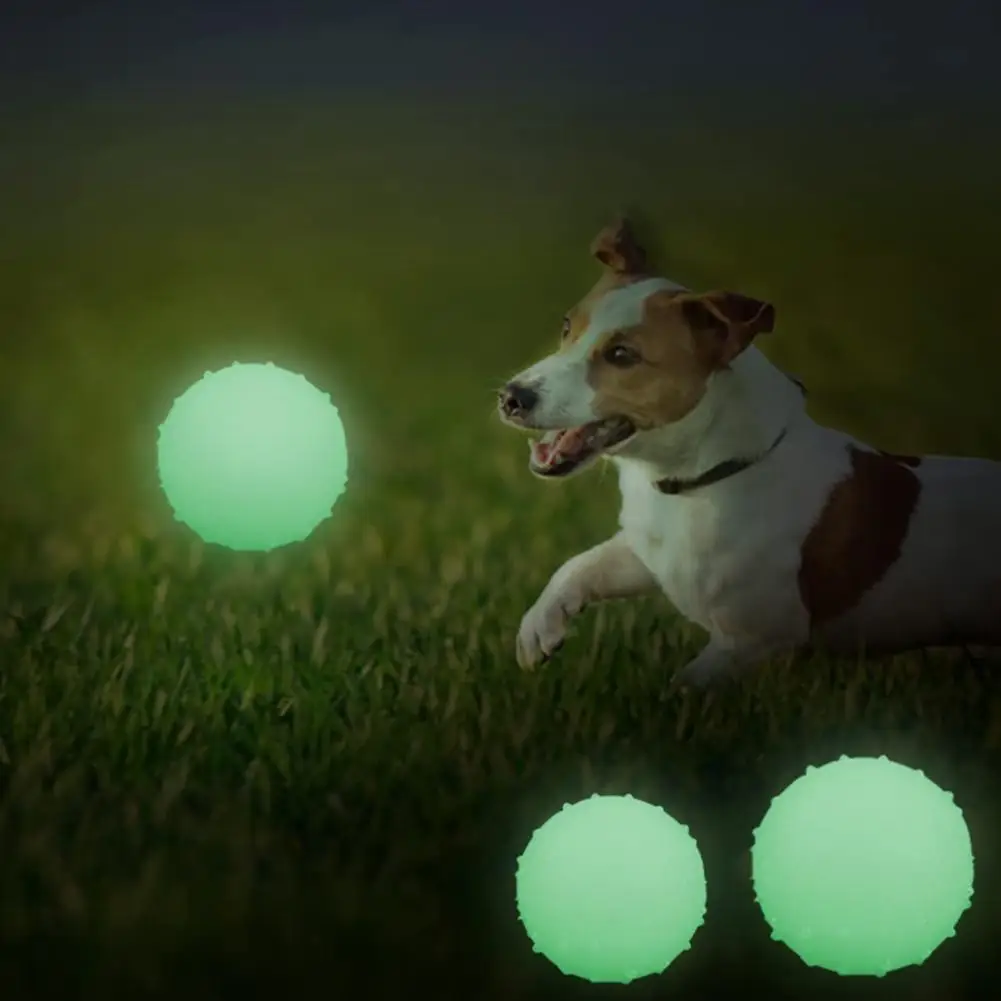 

Practical Dog Ball Toy Creative Flexible Pet Dog Chew Toy Luminous Ball Toy Lightweight Pet Molar Toy Pet Supplies