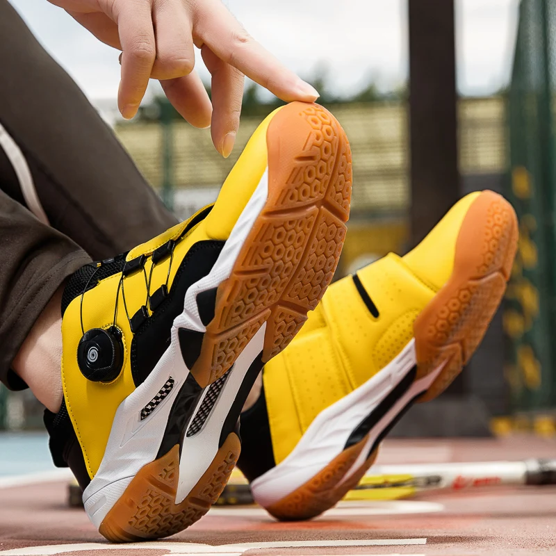 Professional Tennis Shoes Durable Sports Shoes Women Men Breathable Badminton Shoes Running Outdoor Table Tennis Shoes Plus Size