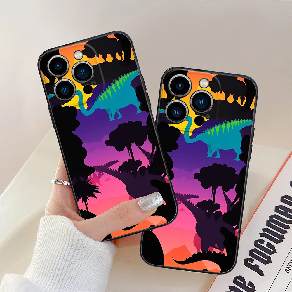 

Dinosaur World Case for Iphone 14Pro 13 12 Mini 11 Pro Max Shockproof Cover Fundas for Iphone XS X XR 7 8 SE 2022 2020 14Plus