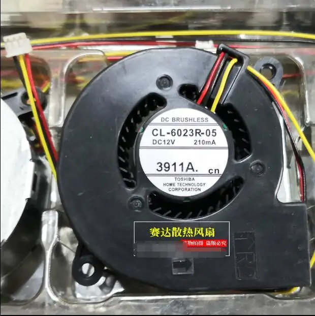 CL-6023R-05 DC 12V 0.21A 60x60x23mm 3-проводной Вентилятор охлаждения сервера