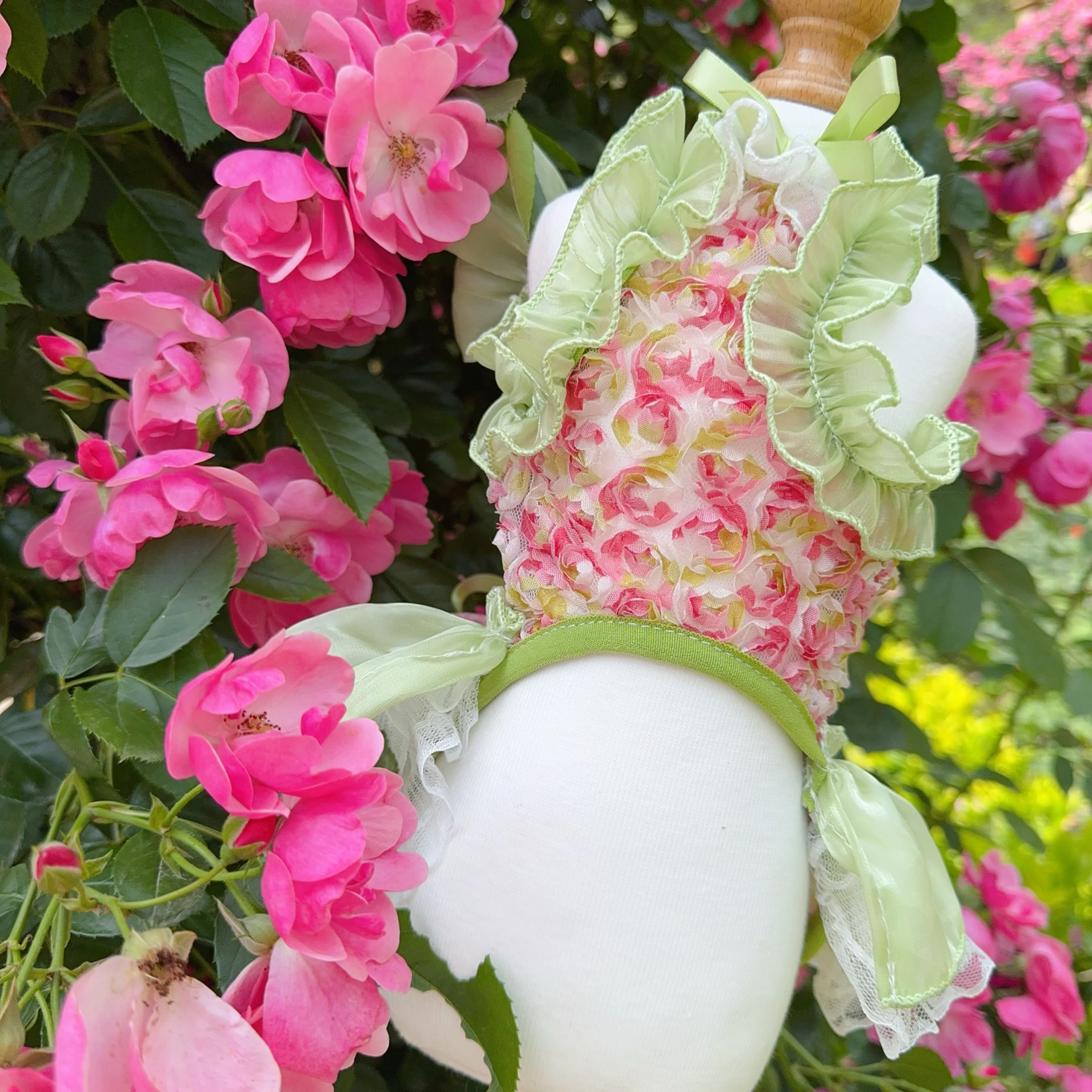 Летняя розовая зеленая модная юбка для щенка кружевное платье принцессы с бантом