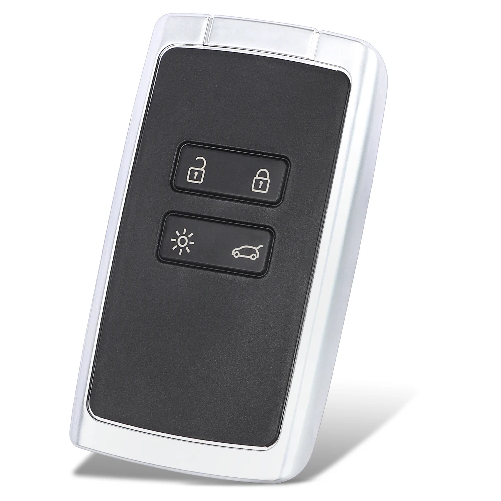 Умный дистанционный автомобильный ключ KEYECU с 4 кнопками чип NCF29AxM 433 МГц для Renault