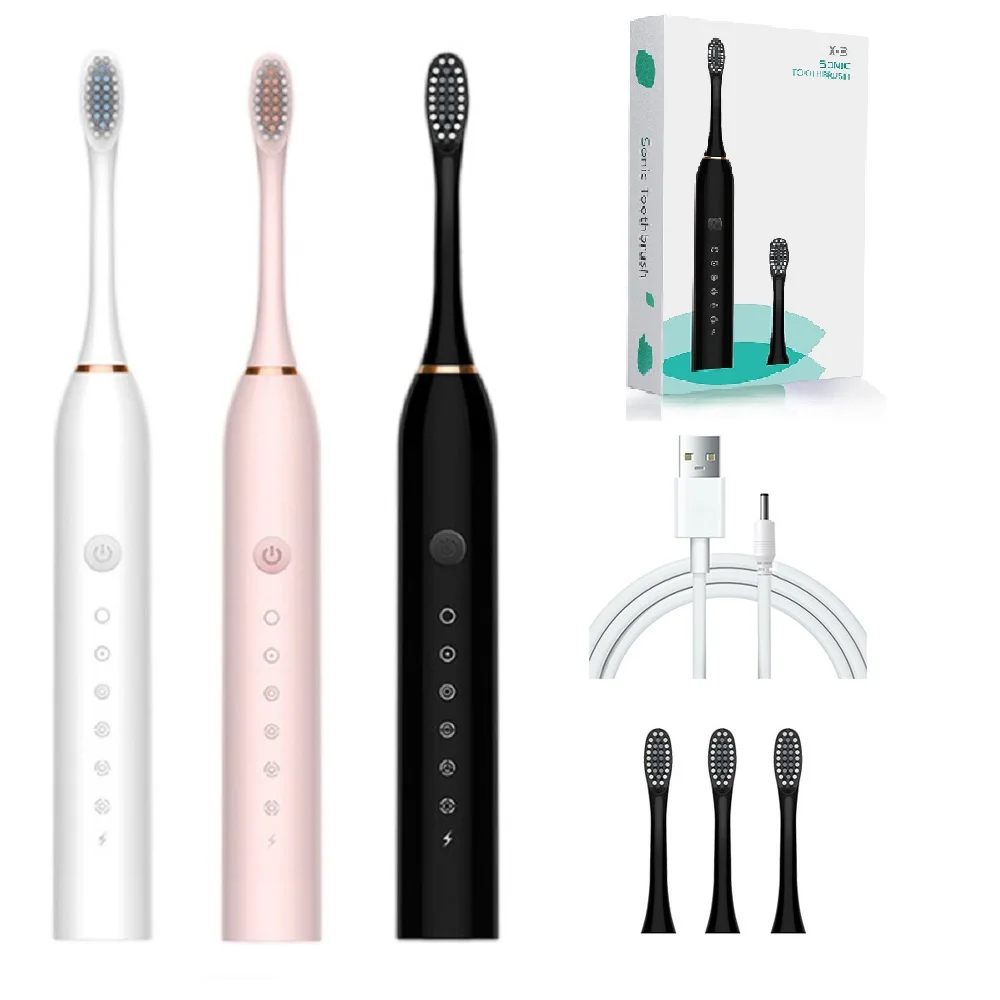 Щетка Зубная Ультразвуковая электрическая 6 режимов чистки зарядка от USB - купить