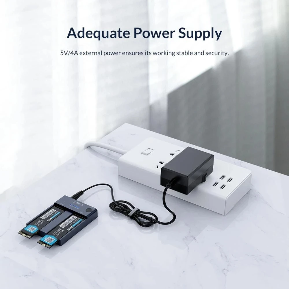 Флэш-Дубликатор NVME Dual -Bay M.2 SSD 10 Гбит/с автономный Клон USB Type-C для M Key M/B PCIe