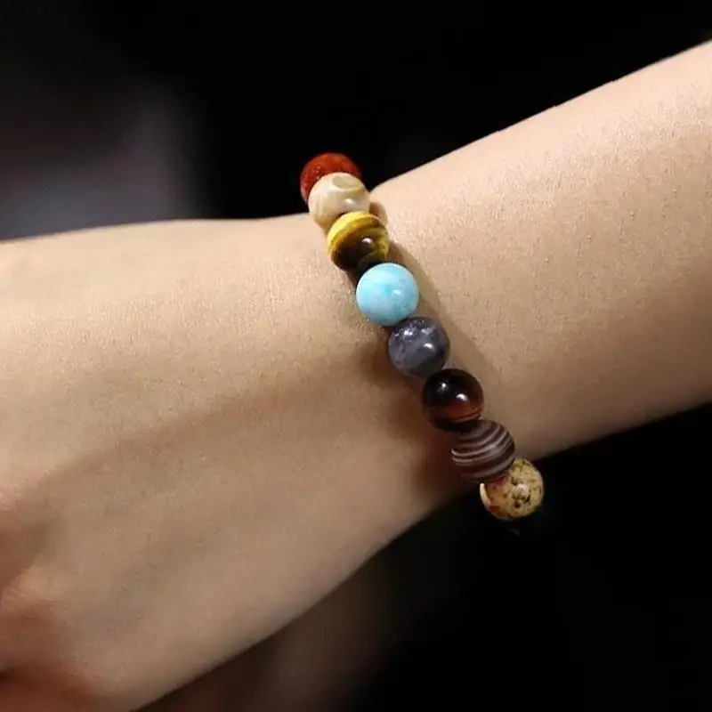 Children's Bracelet Boy's Universe Galaxy Solar System Eight Planets Primary School Student Duobao Gift