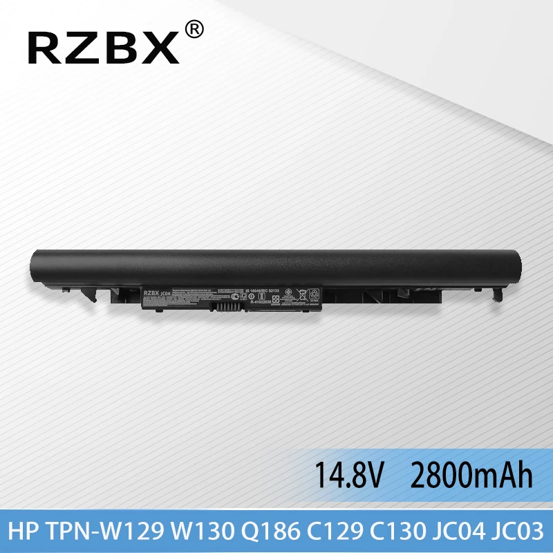 

RZBX JC04 New Laptop Battery for HP TPN-C129 TPN-C130 TPN-Q186 246 250 255 G6 JC03031XL JC04041XL HSTNN-LB7V 14Q-bu101TX/bu103TX