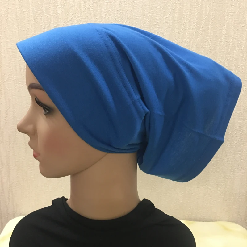 H066 однотонный с картонной трубки шляпы Нижний шарф Мусульманский тюрбан