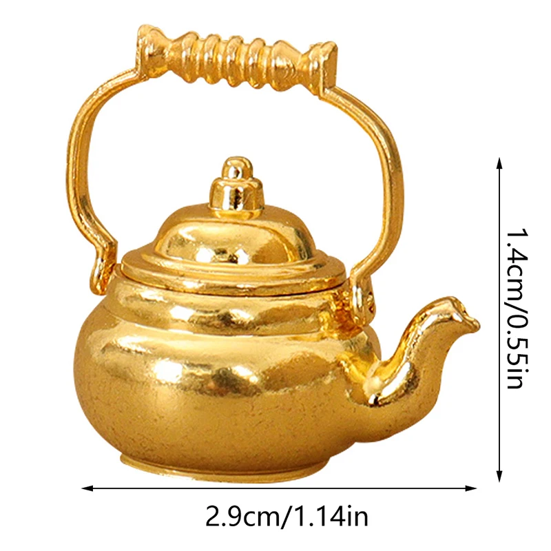 1 шт. мини-чайник для кукольного домика