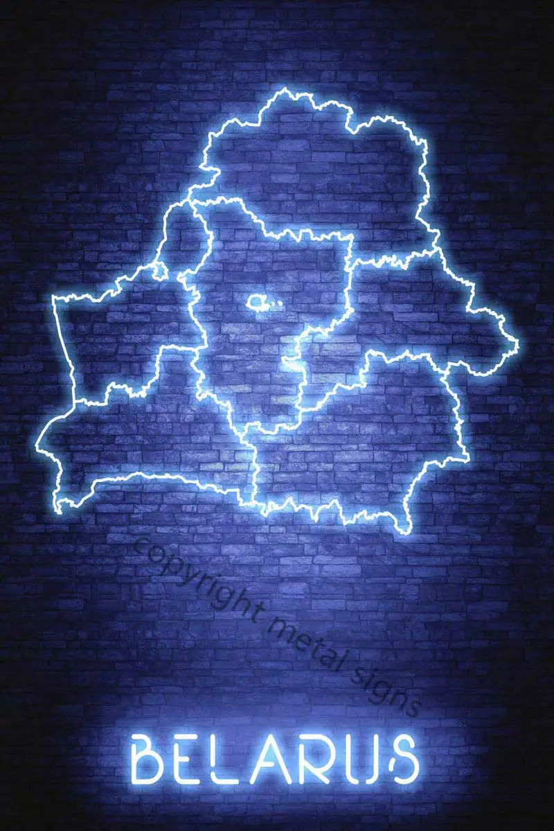 

Беларусь минский винтажный металлический знак Оловянная вывеска оловянные пластины настенный Декор Ретро неоновая вывеска для клуба чело...