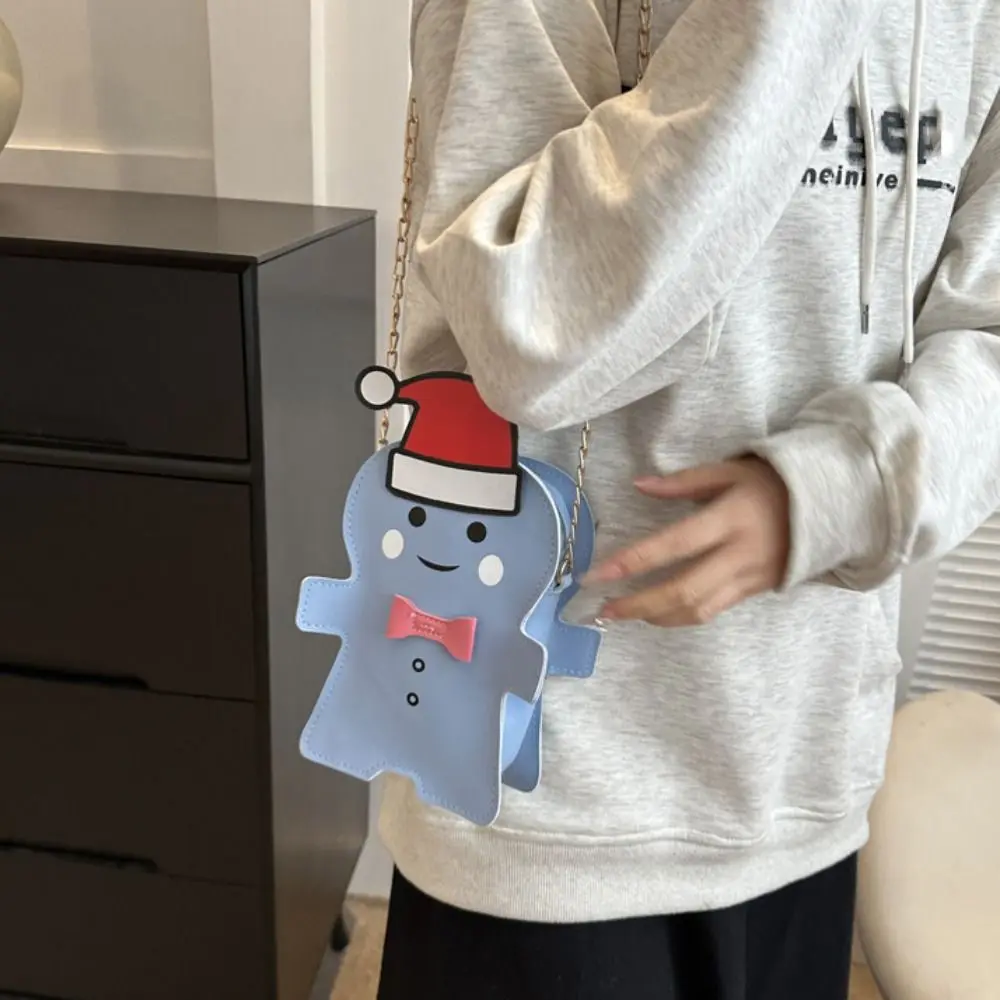 Женская кожаная сумка-Кроссбоди с бантом и мультяшным принтом