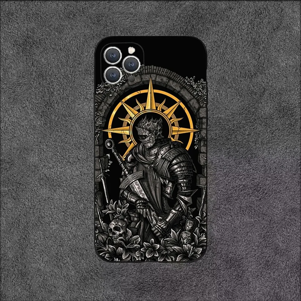 Чехол для телефона Game D-Dark S-Souls iPhone 15 14 13 12 11 Plus Pro Max XS X XR SE Mini 8 7 мягкий силиконовый