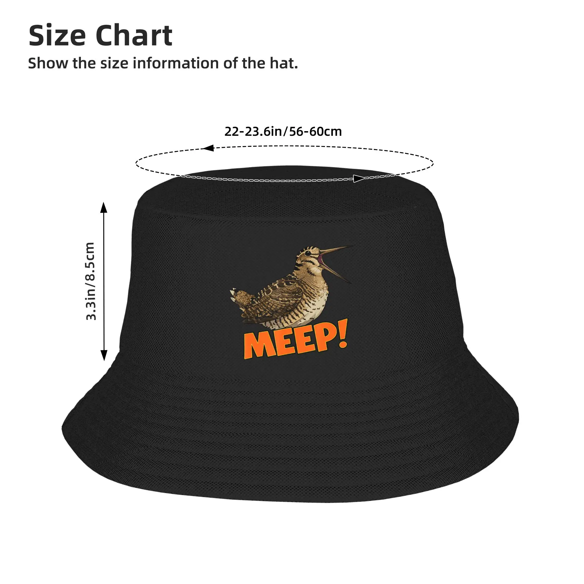 Фото Летние панамы с надписью «Meep Bird» (мем), с изображением птиц, американских дроздов, для унисекс, рыбацкие кепки, панамы-ведро, шляпы-рыбаки №4