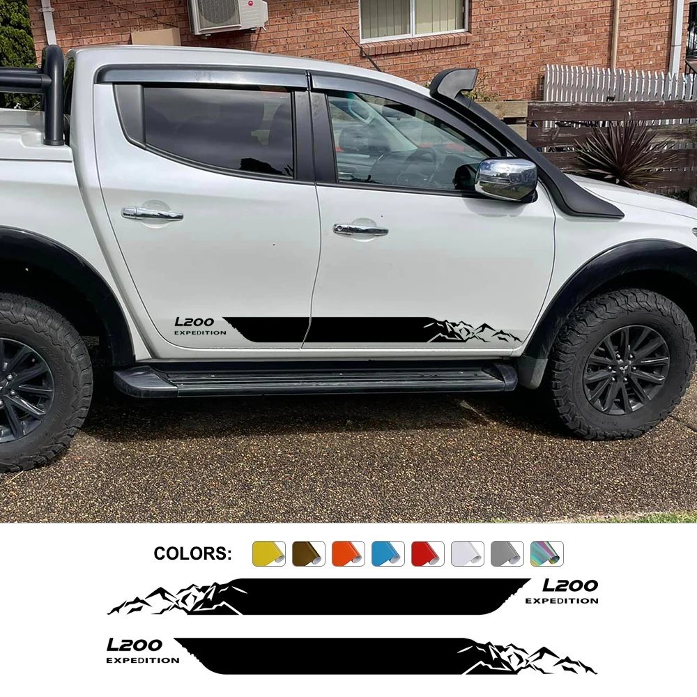Mitsubishi Triton L200 Варвар Пикап Боковые Наклейки На Кузов Матовые Виниловые Из ПВХ Для