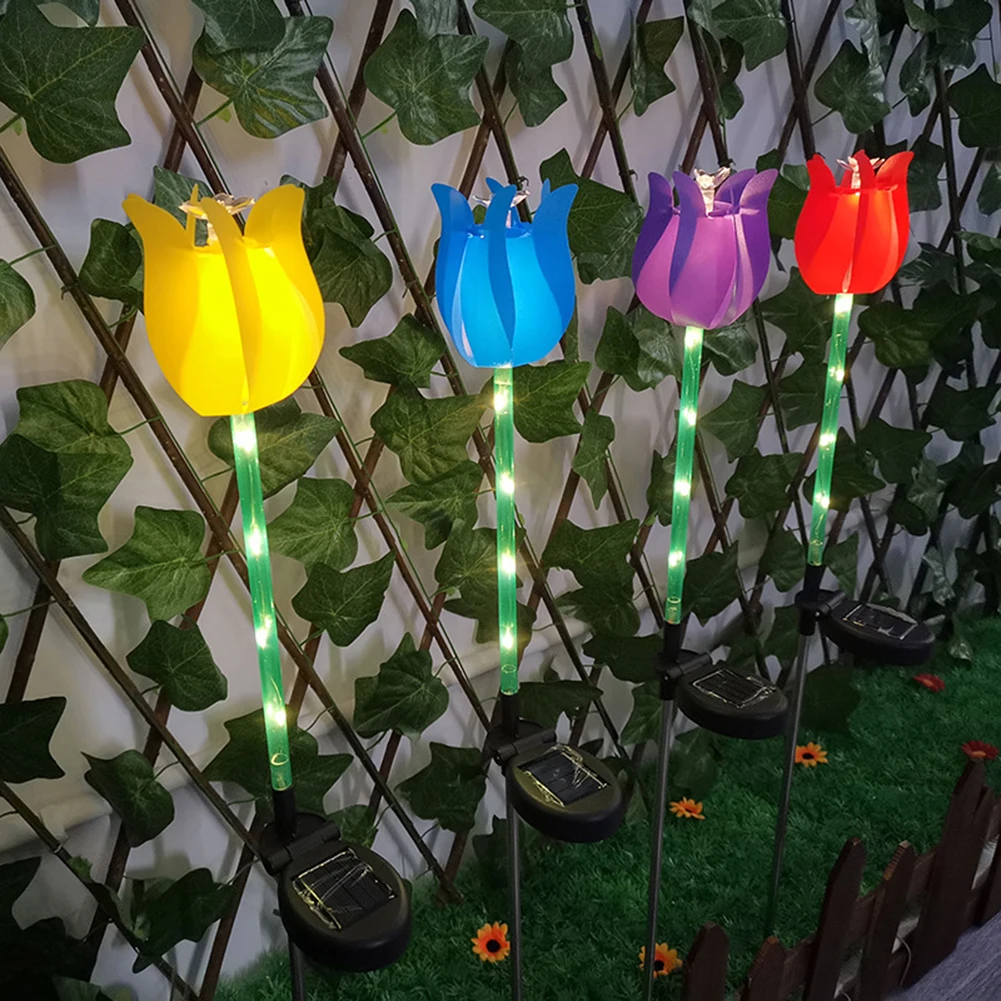 

Тюльпаны на солнечной батарее с 6 светодиодами, ветряная мельница, декоративная лампа для сада, фонари для газона для дорожек, двора