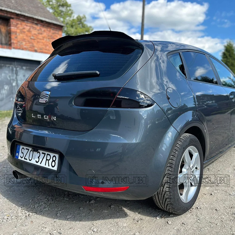 Фото MK2 Задний спойлер на крышу багажника Тюнинг крыла для Seat Leon MK2 2009-2012 ABS пластик Задний спойлер Крыло крышки багажника Стайлинг автомобиля №2