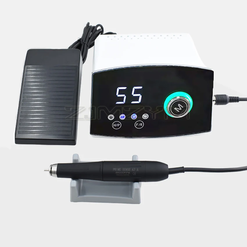 

A7 Бесщеточный двигатель для полировки ювелирных изделий, дрель, наконечник, 55000 об/мин, ручная дрель с микромотором, полировальная машина, дисплей скорости