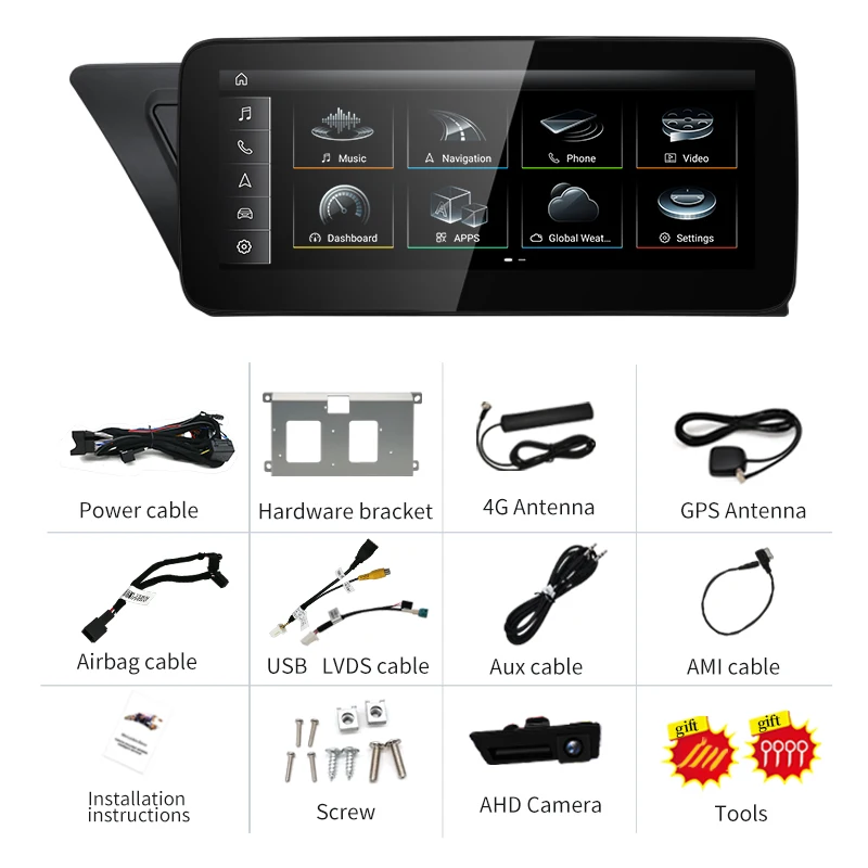 Qualcomm Snapdragon 680 6225 2 4 ГГц беспроводной CarPlay Android Auto для AUDI A4 A5 B8 мультимедийные плееры