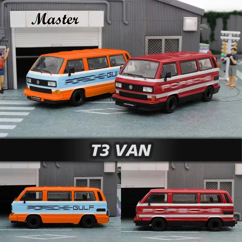 

Модель автомобиля под давлением Master 1:64 T3 с автобусом