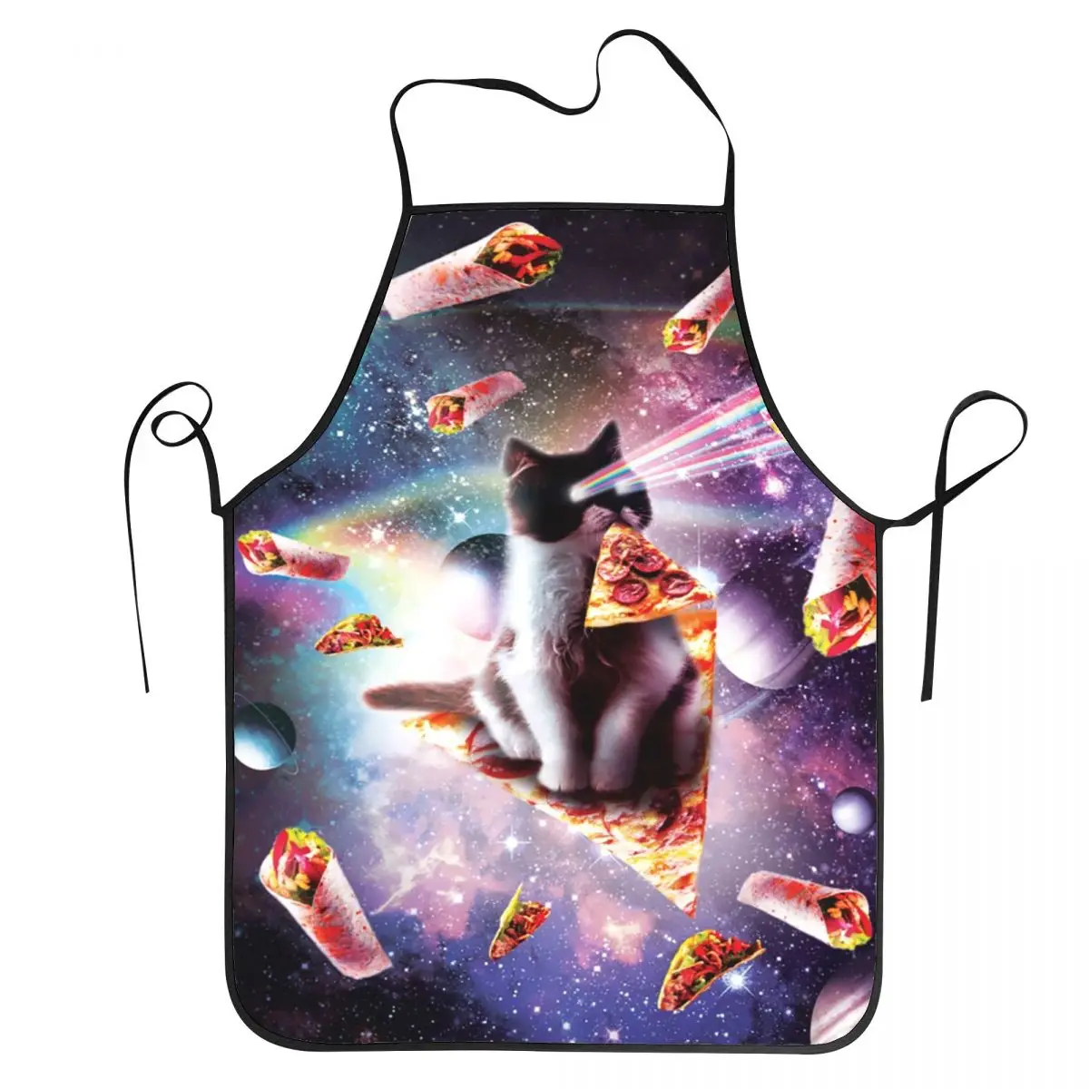 

Унисекс, забавный фартук Galaxy Kitty Cat, фартук для пиццы, для взрослых, женщин, мужчин, шеф-повара, кухня для готовки, кухня, садоводство