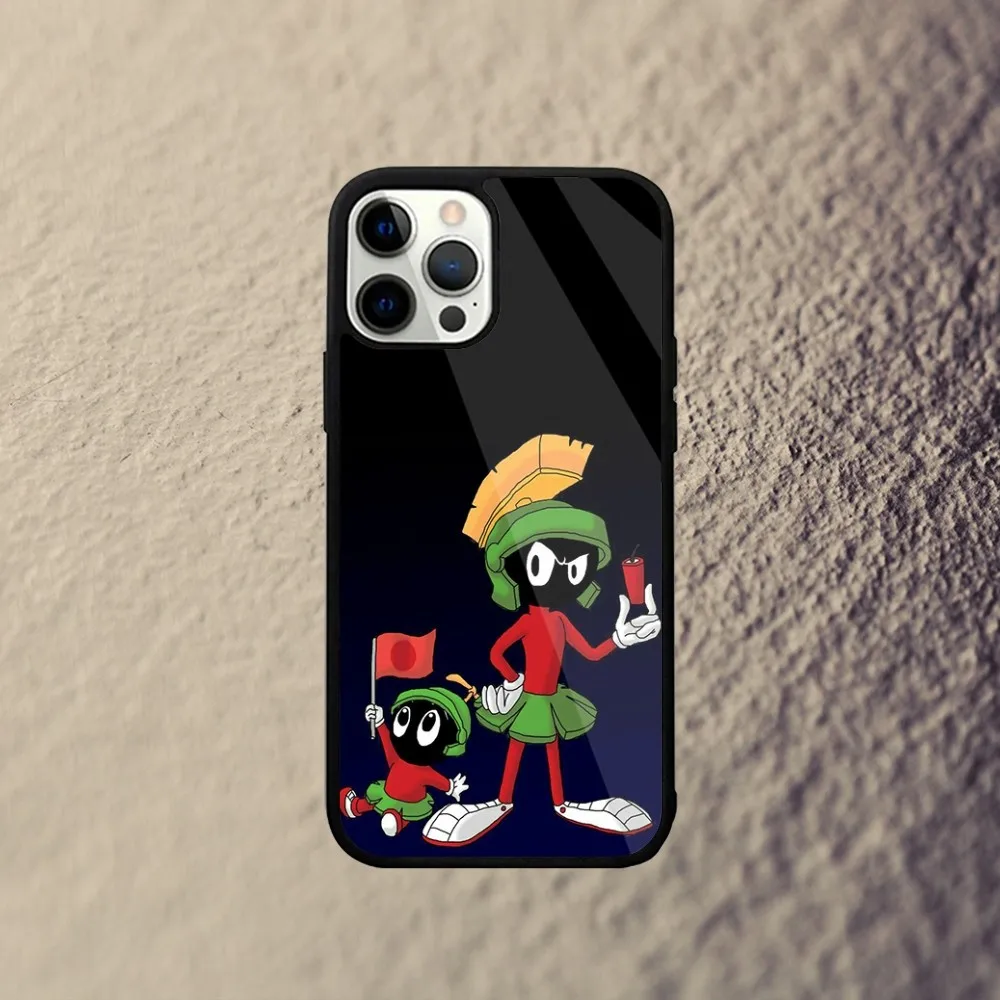 Чехол для телефона M-Marvin The-Martian iPhone 15 14 13 12 11 Plus Pro Max Mini Magsafe с магнитной