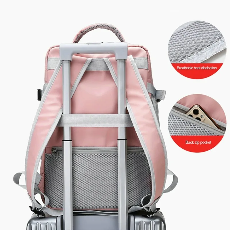 Woman Travel Backpack USB Charging Multifunctional Laptop Anti-Theft Luggage Large Capacity Business Bags Girl Outdoor Sport Bag