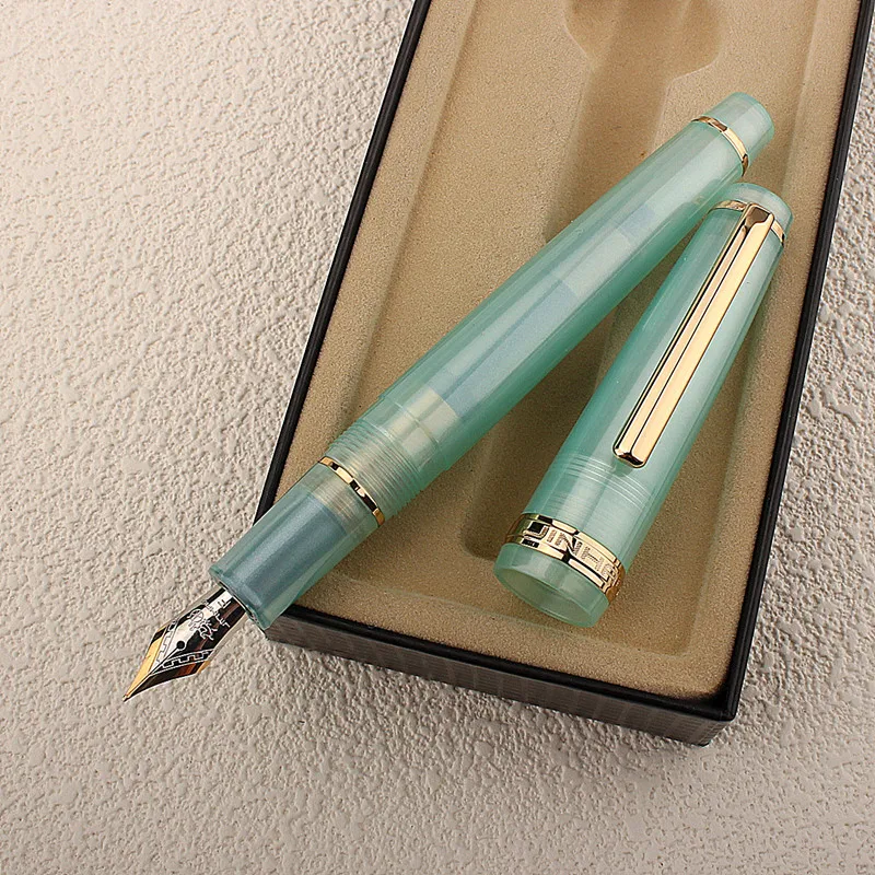 

JinHao 82 Fountain Pen Four Seasons Ink Pen Spin Converter Filler EF F M Nib Business Stationery Office School Supplies Pens