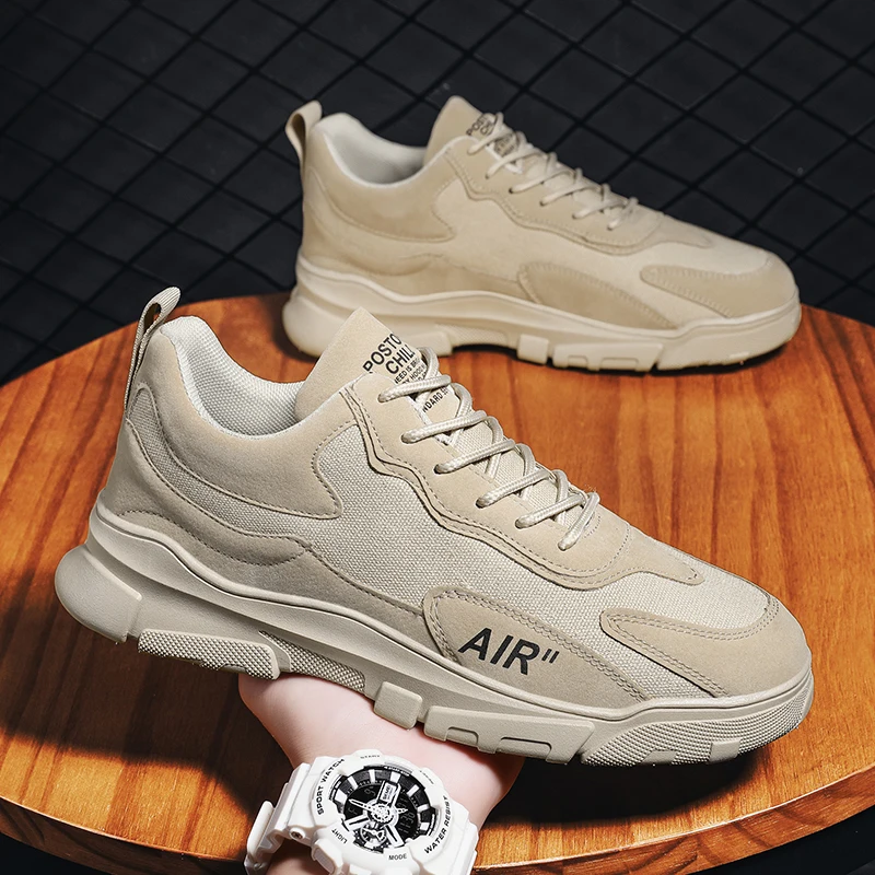 

Мужские Нескользящие кроссовки, черные повседневные Мокасины на шнуровке, брендовые дизайнерские туфли, весна-осень 2022