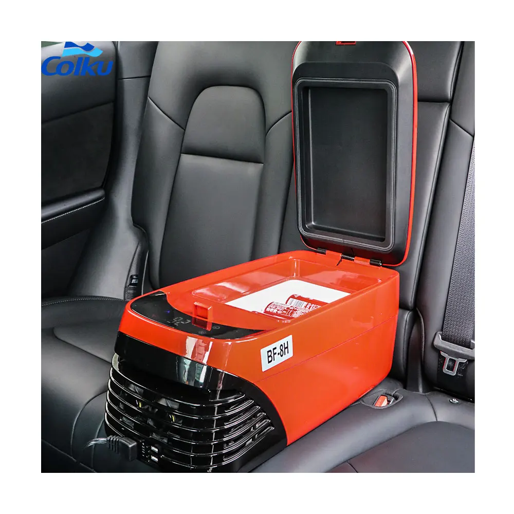 12v Portable Compressor Refrigerator Mini Suv Car Console Armrest Fridge