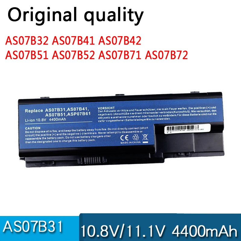 Аккумулятор AS07B31 B41 B51 B61 для ноутбука ACER Aspire 8730G 8730ZG 8920 8920G 8930 8930G eMachines E510 E520 G420 G520 G620
