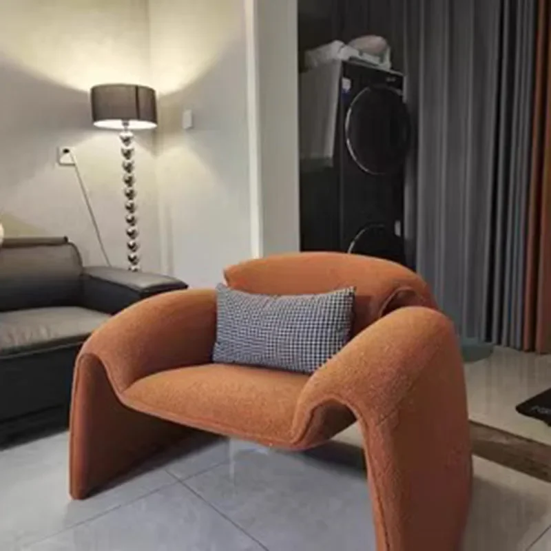 Кресла в скандинавском стиле для спальни гостиной роскошный дизайн кожаное