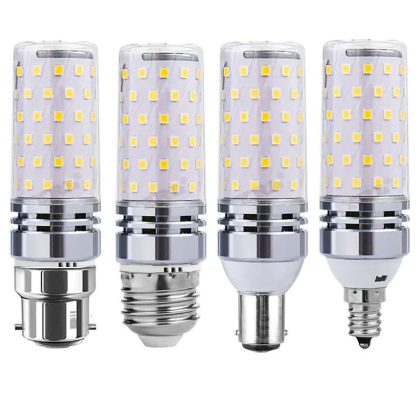 E27 B15 B22 E17 12 Вт 16 25 40 светодиодная лампочка-кукуруза SMD2835 светодиодный ная лампочка