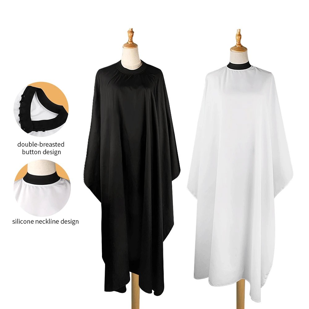 

2022 Hair Cutting Cape Barber Shop Hairdressing Hairdresser Cloth Gown Barber Black Waterproof Hairdresser Apron Haircut Capes