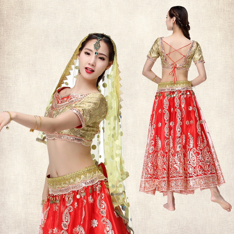 Индийский танцевальный костюм женский Болливуда открывающийся танец живота