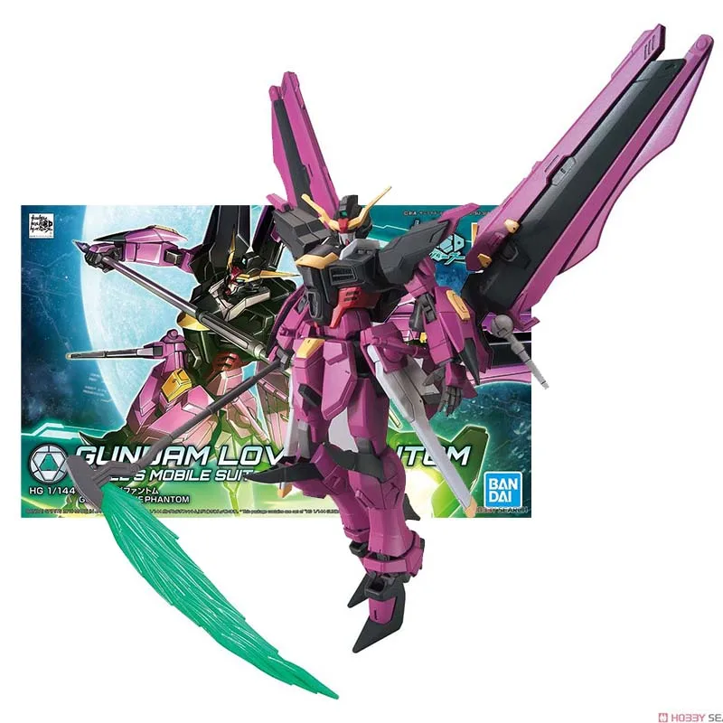 Gundam Model Kit Anime Figures Hg Love Phantom Mobile Suit Gunpla Action Figure Toys For Boys Children's Gifts