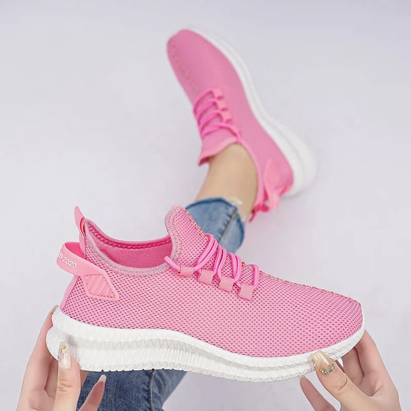 Summer Shoes for Women 2023 Fashion Platform Sneakers Breathable Lightweight Running Sports Vulcanize Shoes Walking Tennis Shoes