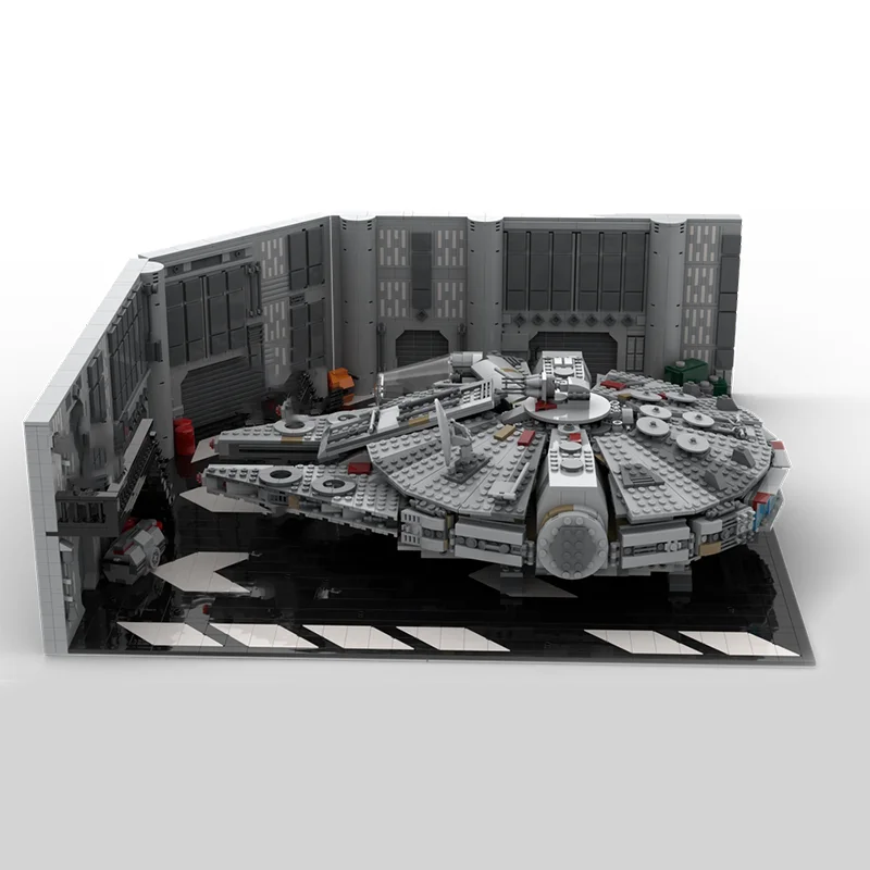 4963 шт. Star Battle Moc 75257 SW док-станция со звездой смерти для Milennium Falcon строительные