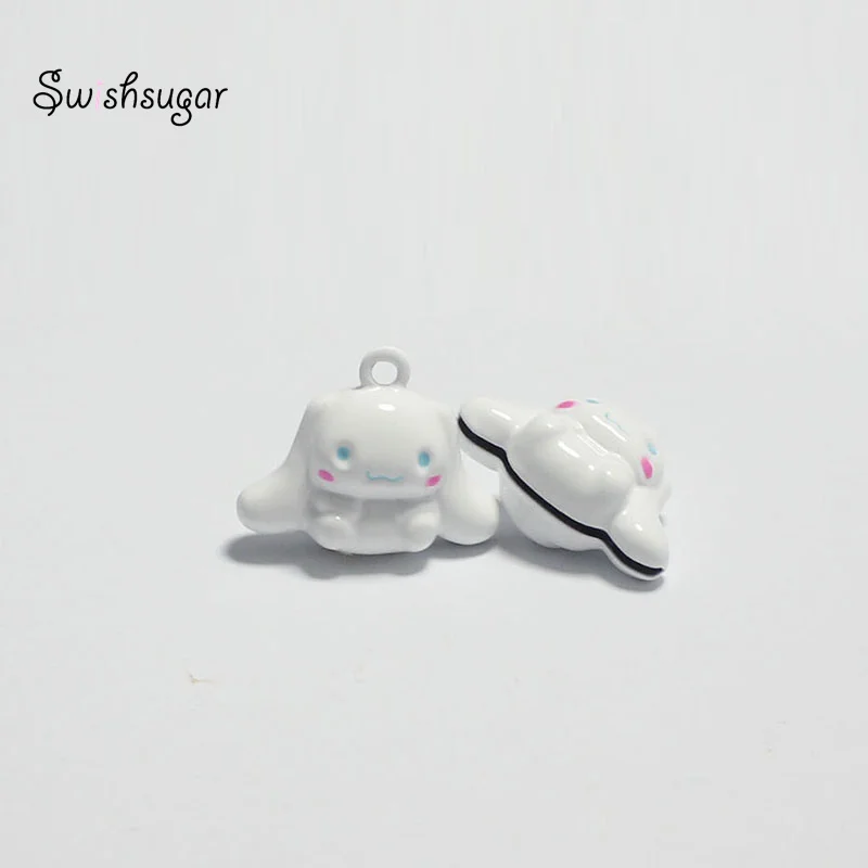 Cartoon Long Ears Dogs Animal Bell Charms Fit Festival Holiday Dog Cat Necklace Jewelry Findings Decoration
