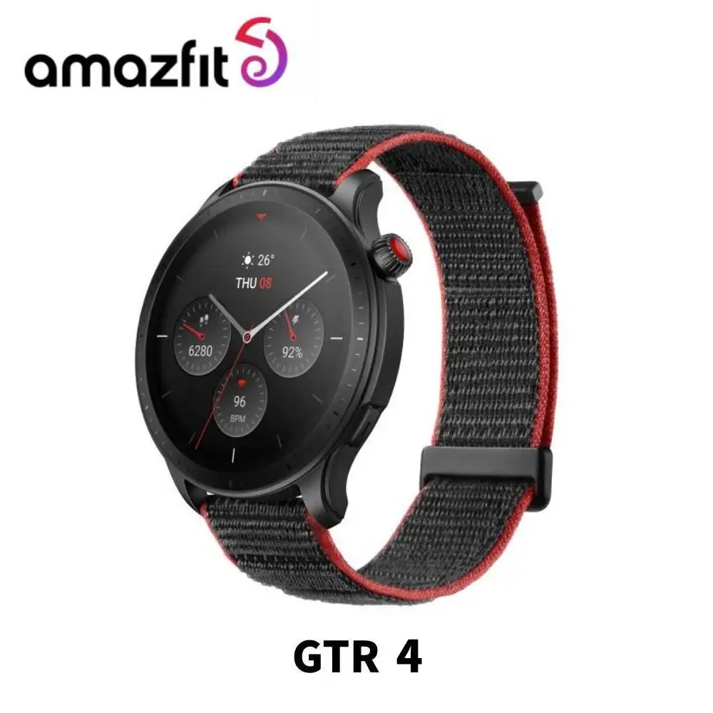 Фото Amazfit GTR 4 Фирменная Новинка 5 АТМ Водонепроницаемые 150 спортивных режимов Bluetooth 5.0 Alexa с GPS AMOLED-дисплеем Фитнес Смарт-часы №2