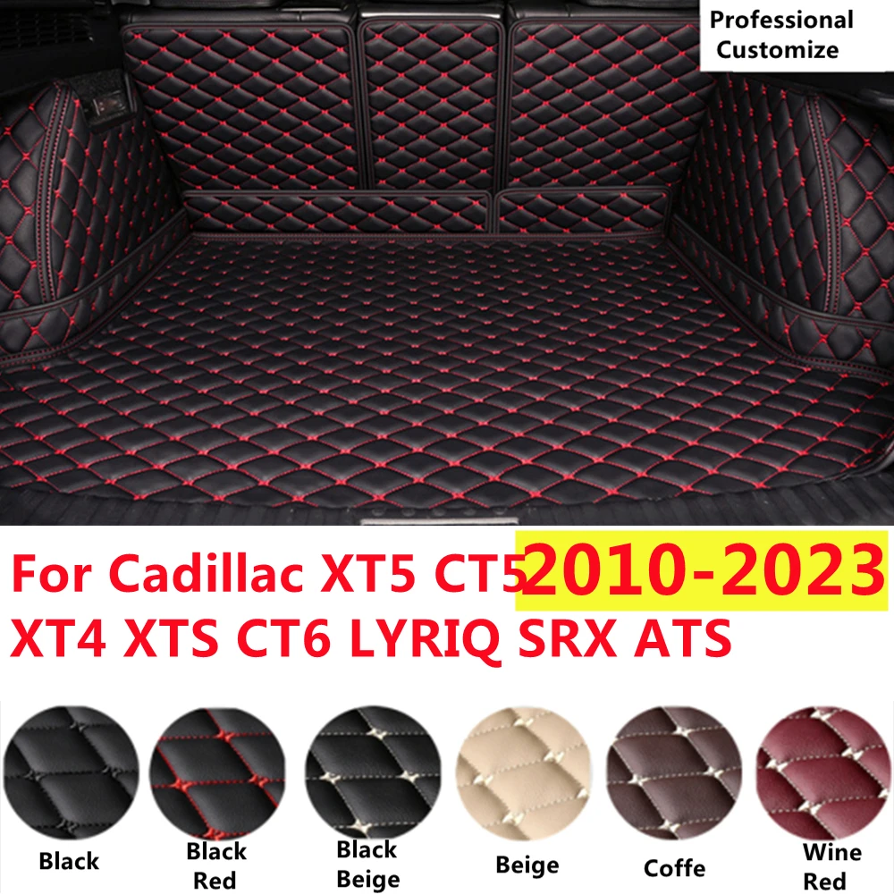 

SJ Full Set XPE Car Trunk Mat For Cadillac XT5 XT4 XTS CT6 CT5 LYRIQ SRX ATS 2010-11-12-13-2023 Tail Boot Tray Liner Rear Cargo
