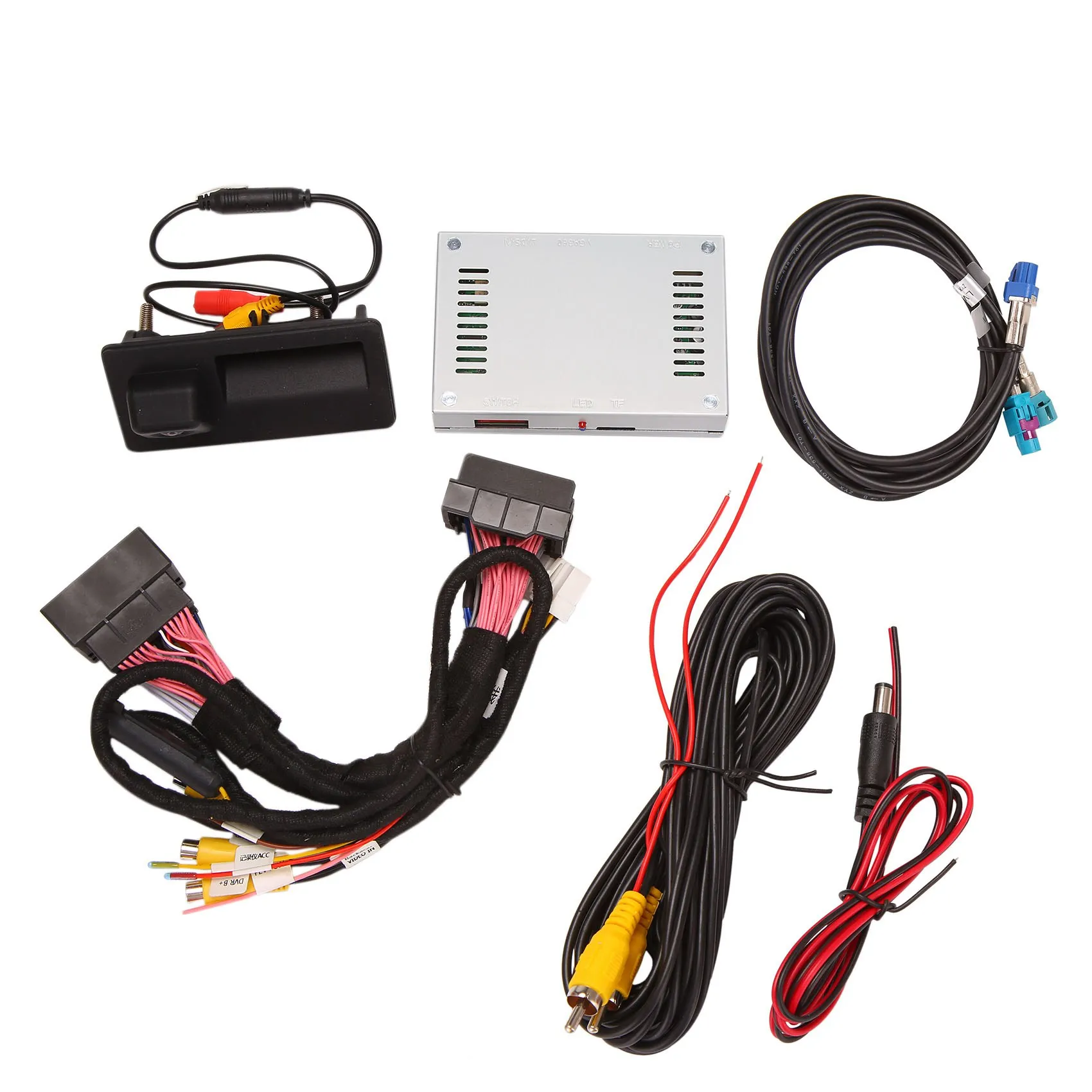 

For -Audi A3 8V 2013-2017 MIB Reverse Rear View Backup Camera System Interface Adapter Display Decoder Kit + Rear Camera