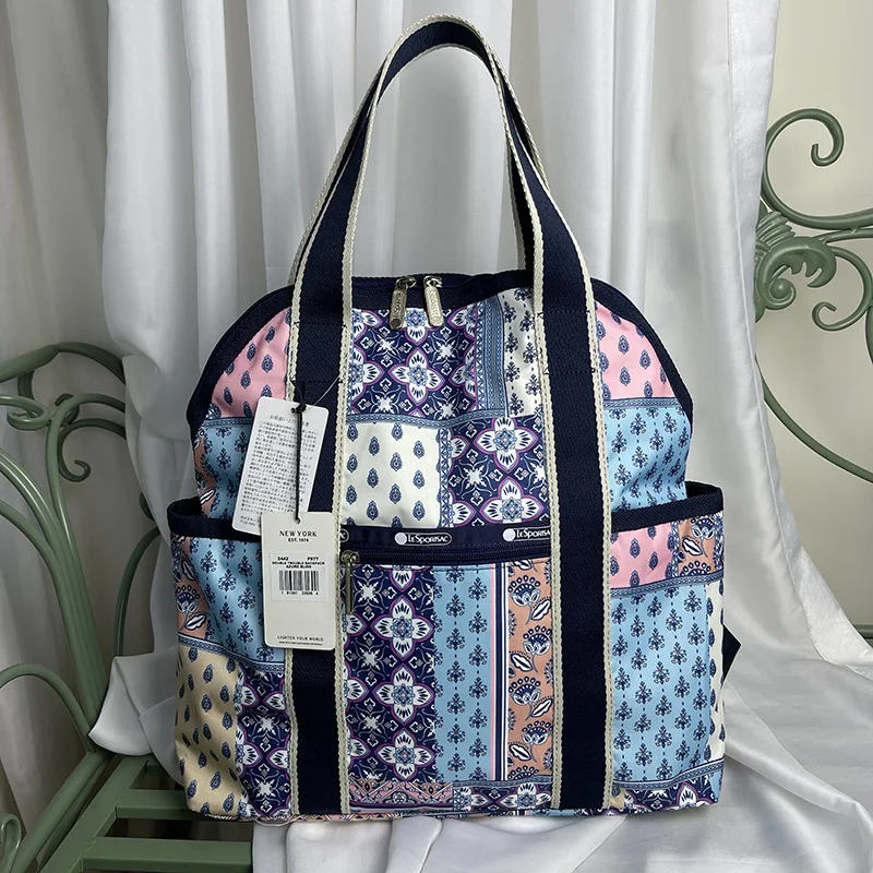 

Lesportsac Snoopy Kawaii мультяшная сумка двойного назначения дорожный женский рюкзак на плечо школьный рюкзак подвесная сумка для багажа