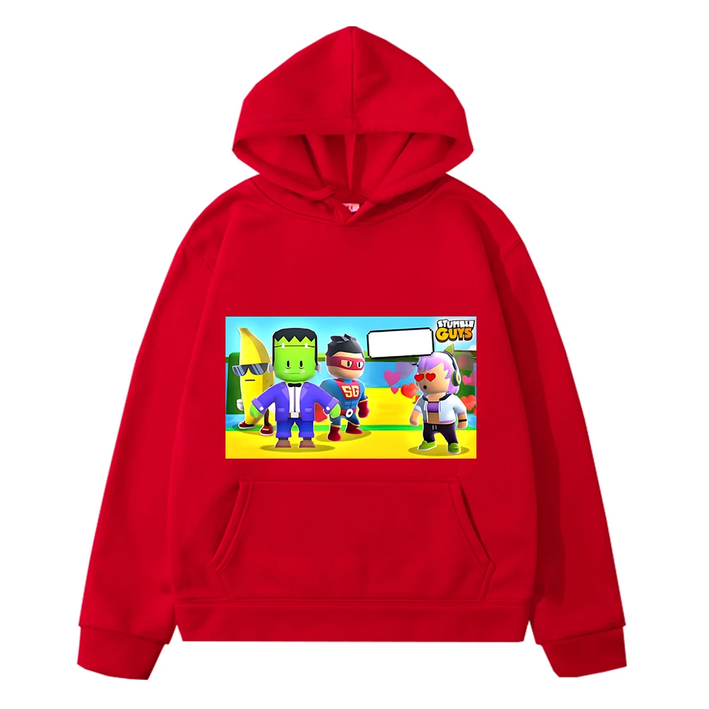

Stumble Guys Hoodies Autumn Sweatshirt y2k sudadera anime hoodie Casual boy Fleece Jacket pullover Tops Print kids clothes girls