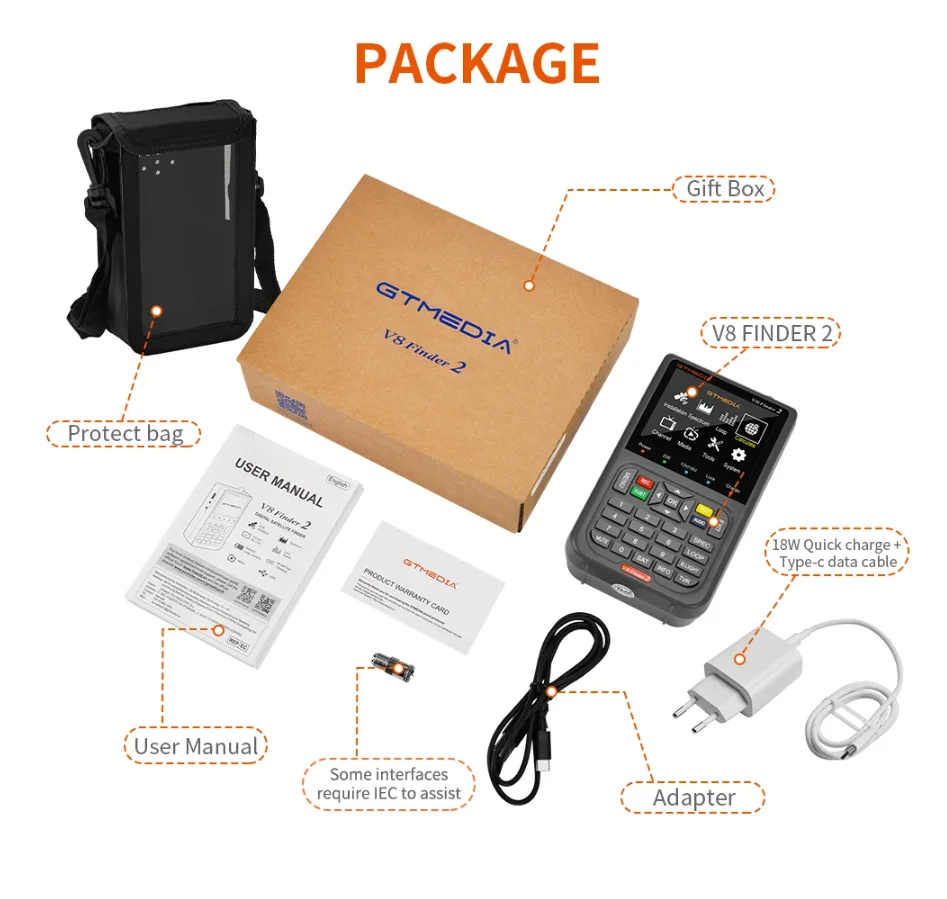 Спутниковый счетчик GTMEDIA V8 Finder2