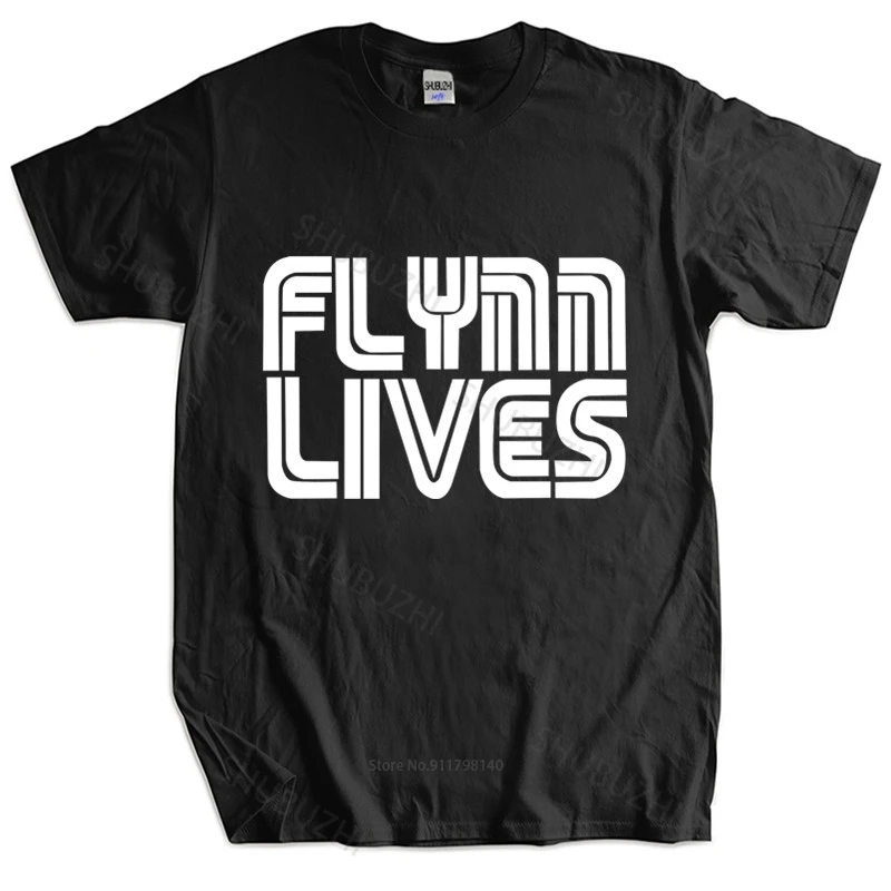 

Homme t shirt summer men t-shirt Flynn Lives TShirt Mens Boys Kevin Flynns Arcade Gift Present Retro Mens T-shirt Euro size TOPS
