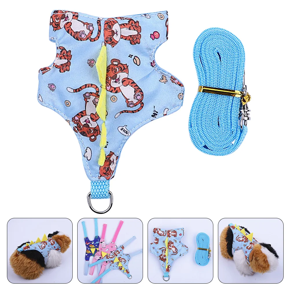 

Hamster Small Dog Leash Guinea Leash Bunny Rabbit Leash Harness Cloth Convenient Pets Leash Adjustable Rabbit Leash
