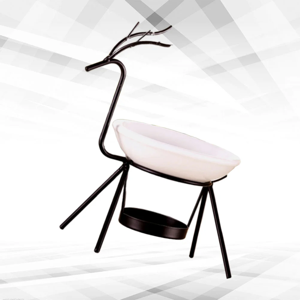 

Burner Incenseholder Wax Oil Deer Aroma Iron Wedding Reindeer Christmas Candlestick Ash Catcher Plate Decoration Melt Warmer