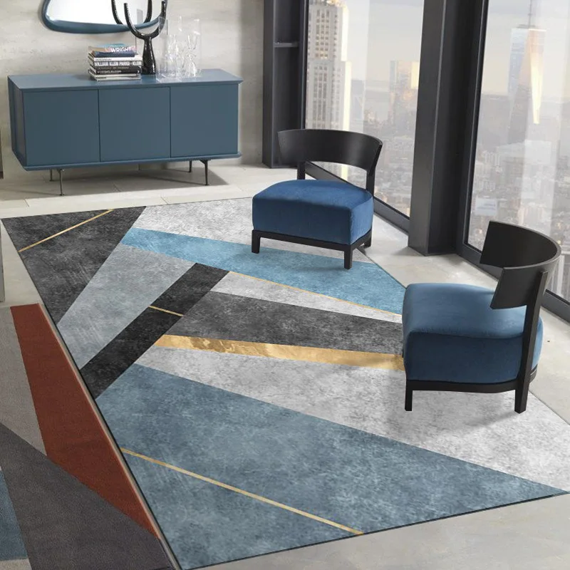 

Скандинавский абстрактный подстилка для кофейного столика, дивана, гостиной, большой коврик для спальни, утолщенный нескользящий дверной к...