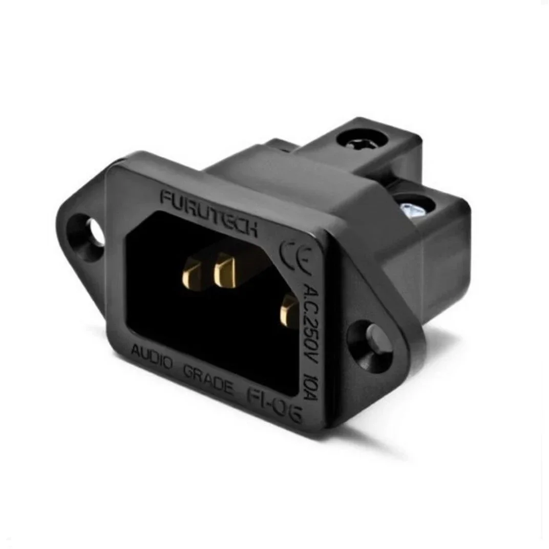 4 шт. AC FI-06(G) IEC вход 3-контактный разъем электрический переменного тока из чистой