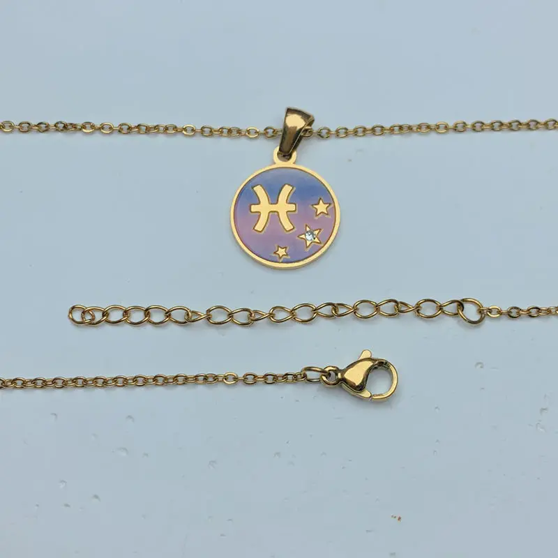 Ожерелье с подвеской из нержавеющей стали Дева