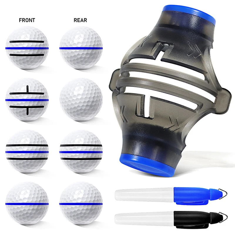 

Lightweight Golf Ball Line Marker 360 Degree Rotation Drawing Tool and Pens Set Template Alignment Putting Marking Liner Tool
